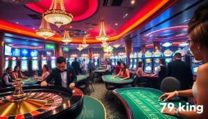 Players enjoying an exciting gaming experience at 79king casino with live games and vibrant atmosphere.