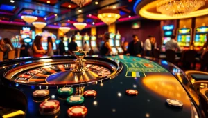 Experience the vibrant gambling atmosphere at sunwin88.art with a luxury casino scene.