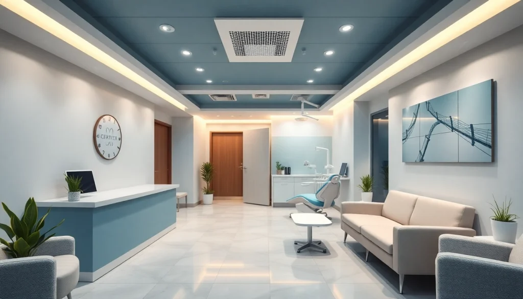 Best dental clinic in Malaysia reception area with modern design and calming ambiance.