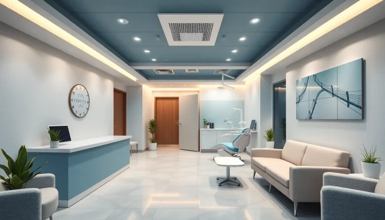 Best dental clinic in Malaysia reception area with modern design and calming ambiance.