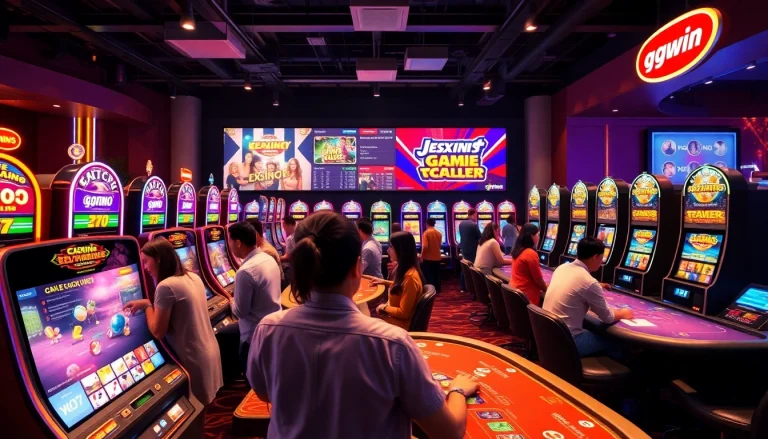 Engaging players enjoying the ggwin casino games in a vibrant and inviting atmosphere.