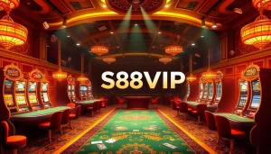 S88VIP offers an engaging gambling experience with luxurious casino tables and vibrant slot machines.