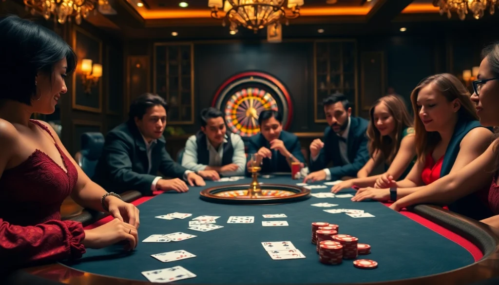 Exciting poker action at https://rr88.wales/ featuring vibrant chips and cards in a luxurious casino set.