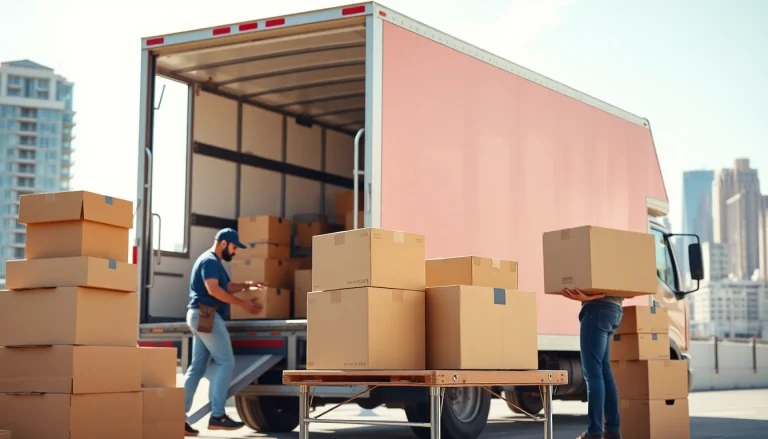 Efficient movers Vancouver team loading a truck for a seamless relocation experience.