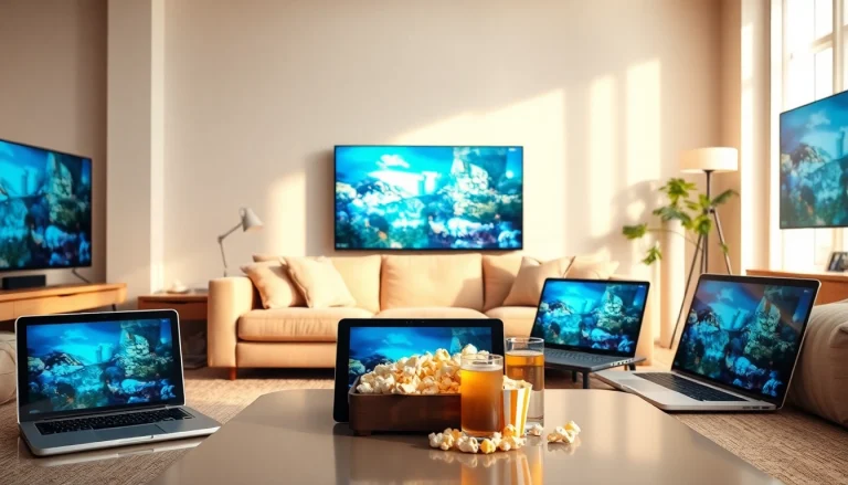 Experience seamless streaming on devices with https://bosstv.ca in a cozy living room setup.
