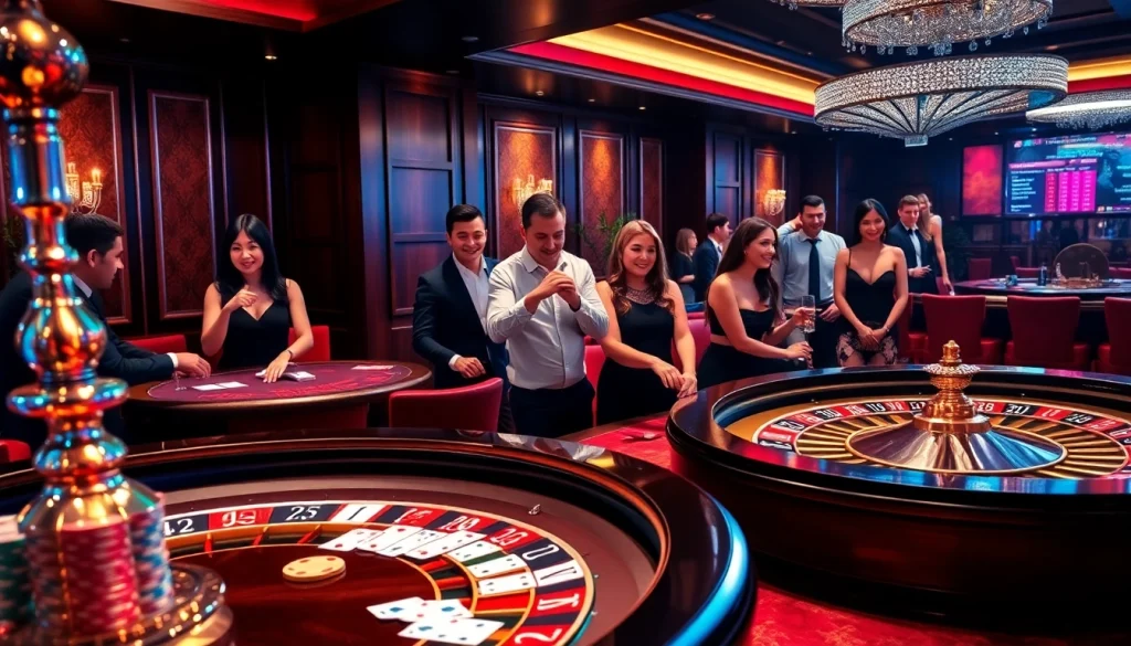 Lively poker table scene at https://lotto188.bar demonstrating engaging gambling excitement.