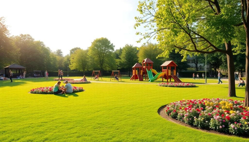Spencer Park in Coventry showcases vibrant greenery and family-friendly play areas, perfect for outdoor activities.