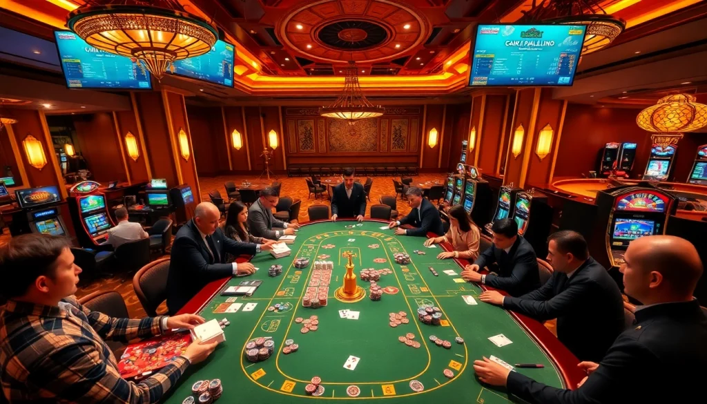 Experience the exciting atmosphere of 5GBET with professional dealers and vibrant casino games.