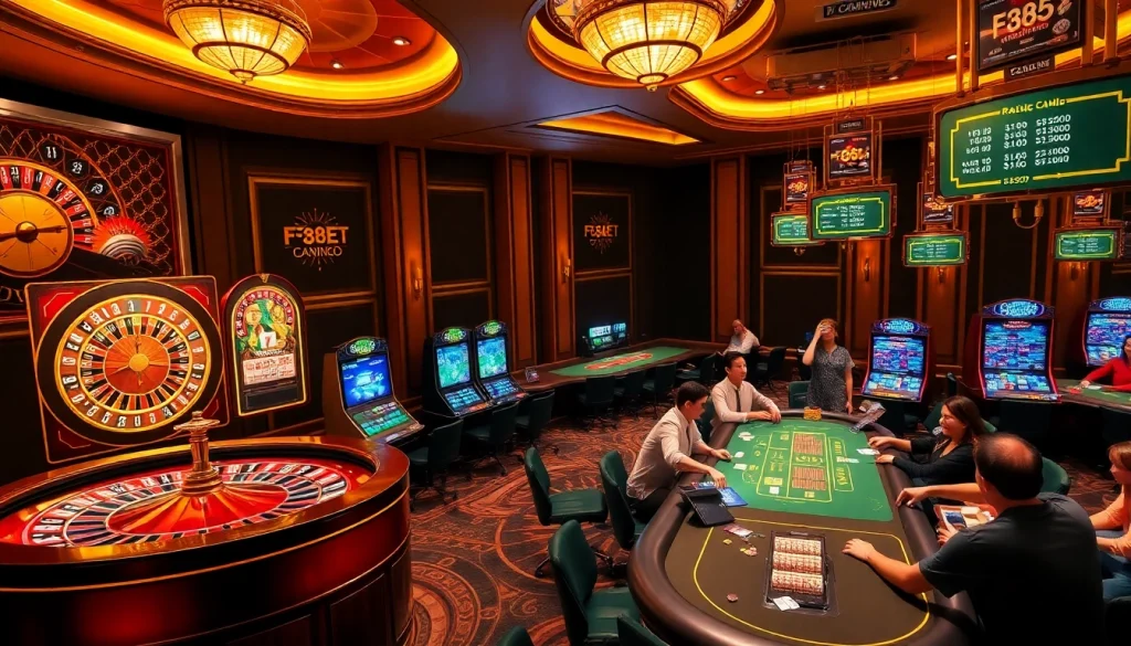 Experience the excitement at F88BET with vibrant casino games and thrilling atmosphere.