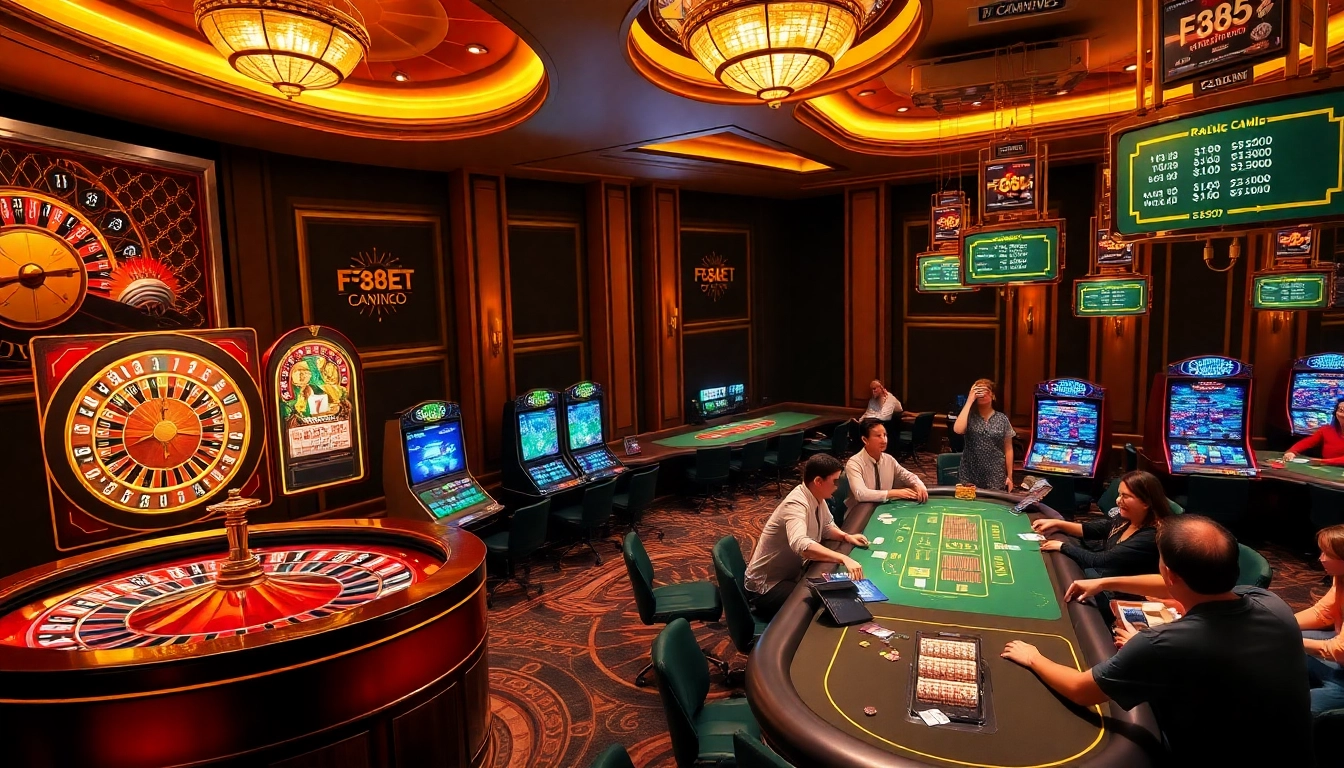 Experience the excitement at F88BET with vibrant casino games and thrilling atmosphere.