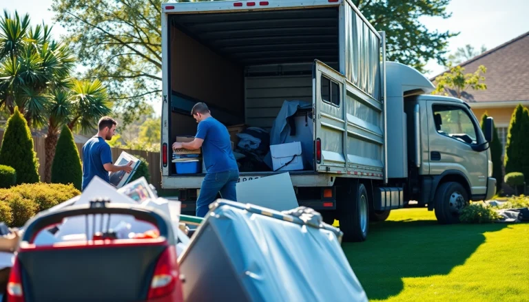 Get efficient junk removal services at https://myeasyjunkremoval.com as a team clears clutter from a home.