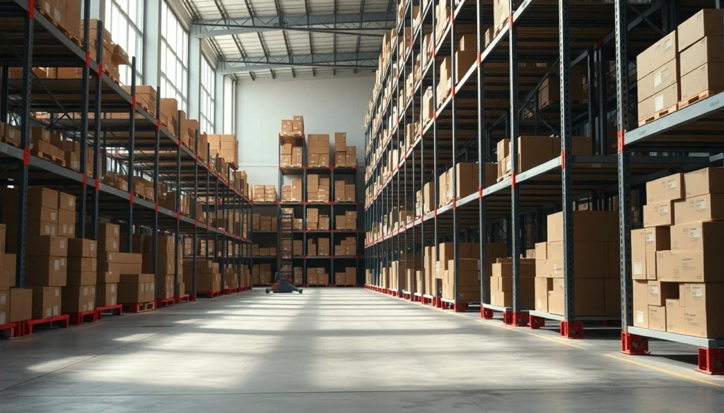 Find the best warehouse near me with organized storage and efficient logistics setup.