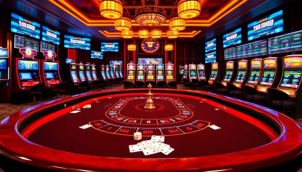 Experience thrilling action at https://188bet.baby/ with poker chips and roulette wheels on a luxurious casino table.