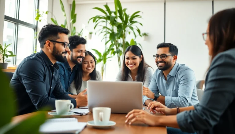 Innovative entrepreneurs collaborating in a coworking space representing startup kolkata.