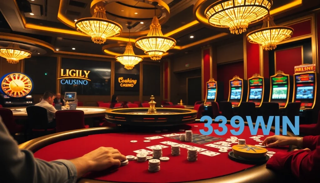 Exciting poker action at 389WIN casino with vibrant chips and strategic gameplay.