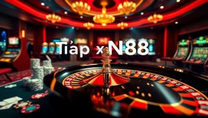 Tải App XN88 to experience online casino excitement with poker chips and slot machines.