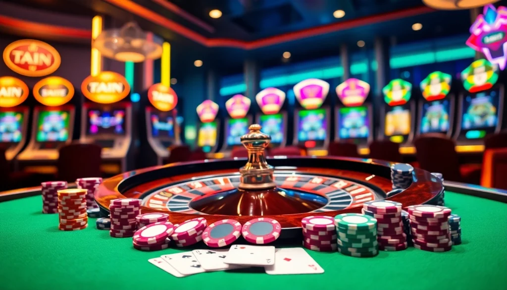 Experience the thrill of live scores and betting with 7mcn in a vibrant casino setting.