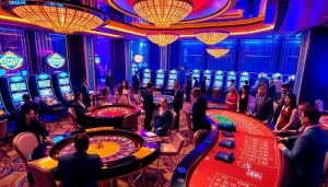 Experience the excitement of XX88 in a vibrant casino atmosphere showcasing high-stakes gameplay.