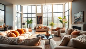 Luxurious living space reflecting the essence of www.tbplhomes.com, showcasing elegant design and warm atmosphere.