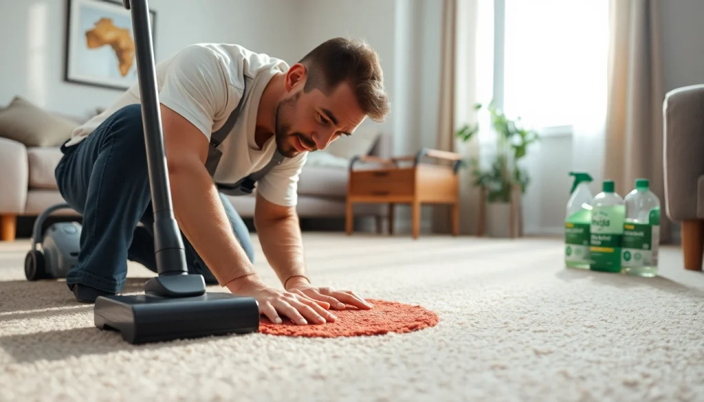 Enhance your space with carpet cleaning lincoln ca by a professional in action.