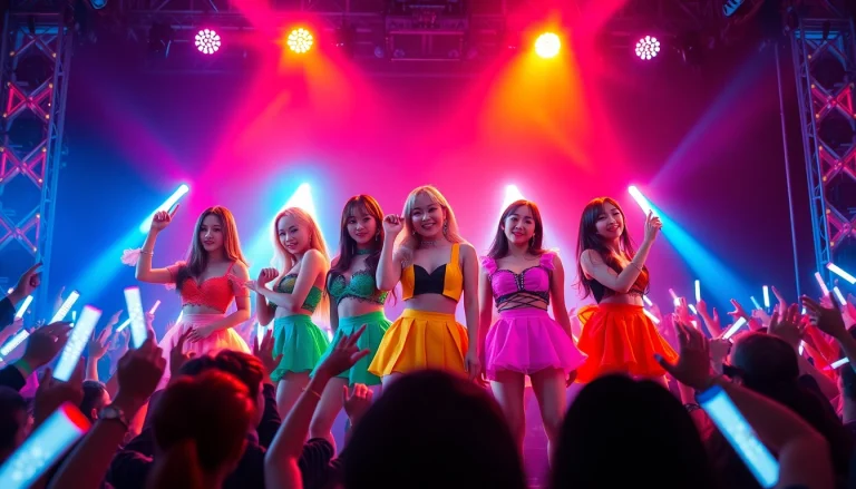 Engaging BLACKPINK news featuring the quartet's vibrant performance and enthusiastic crowd.