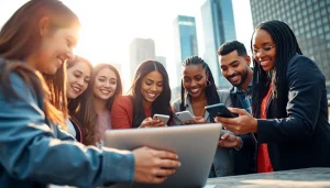 インスタグラムフォロワー買うための戦略を練る多様なインフルエンサーたち