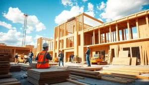 New Jersey General Contractor managing a construction project on a vibrant site.