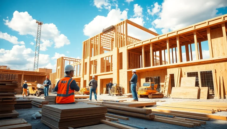 New Jersey General Contractor managing a construction project on a vibrant site.