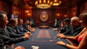 Thrilling gambling action at a luxurious casino table while exploring the hidden wiki connections.