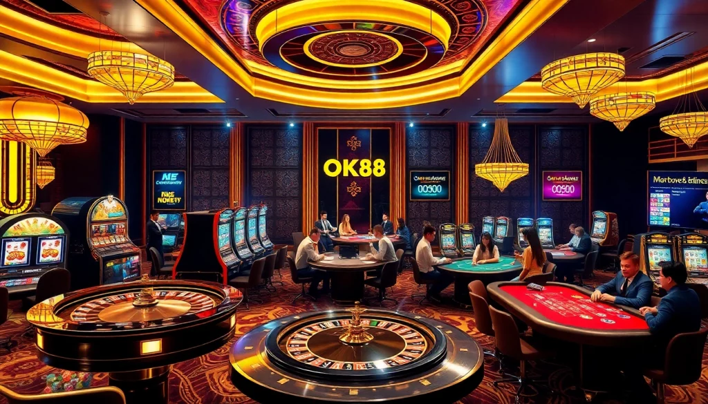 Experience thrilling gaming at https://ok88.tech/ with vibrant casino tables and professional dealers.
