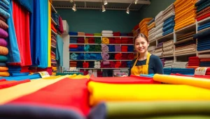 Bekijk de meest verkochte stoffen webshop Nederland met een kleurige stofpresentatie en enthousiaste klanten.