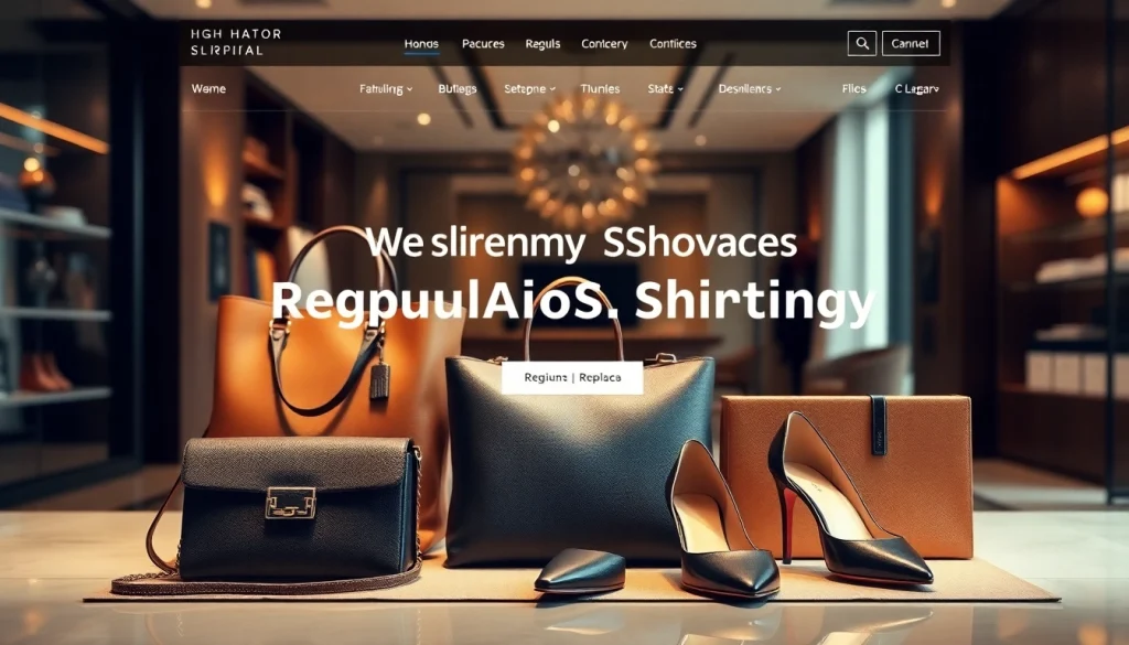 레플리카쇼핑몰 최고 품질의 명품을 보여주는 현대적인 웹사이트 인터페이스