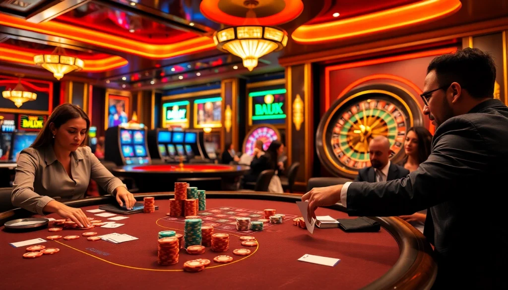 Experience the thrill of gambling at https://ev882.sa.com/ with an exciting casino scene featuring poker and roulette.