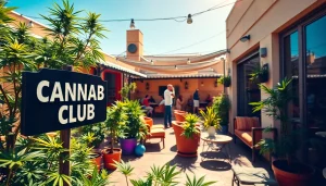 Disfruta de Cannabis Clubs Lloret De Mar con un ambiente acogedor y vibrante al aire libre.