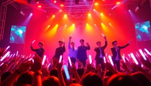 BTS news shared through dynamic concert performance showcasing energy and enthusiasm.