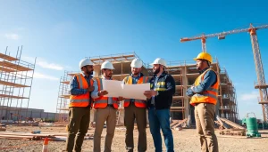 Explore careers in construction through a collaborative team on an active job site.