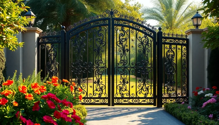 Enhance your property with custom steel gates showcasing elegant designs and luxurious finishes.