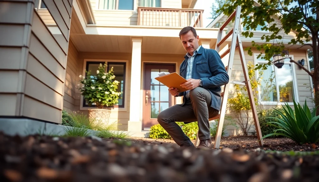 Home Inspector in Graham assessing a home's foundation with specialized tools.