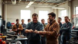 Students learning at a Trade School Knoxville TN, highlighting hands-on training and engagement.