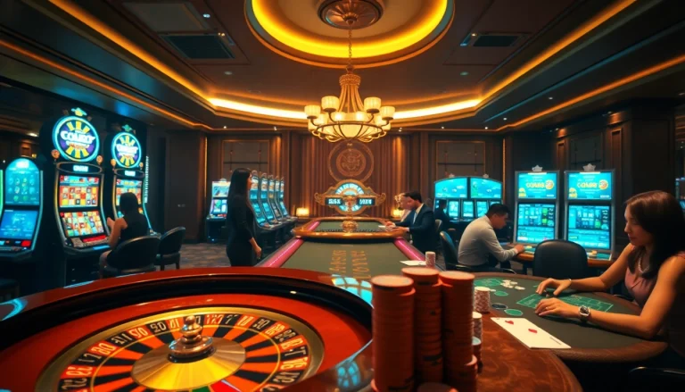 Experience the excitement of nhà cái qq88 with lively casino games, poker chips, and roulette.