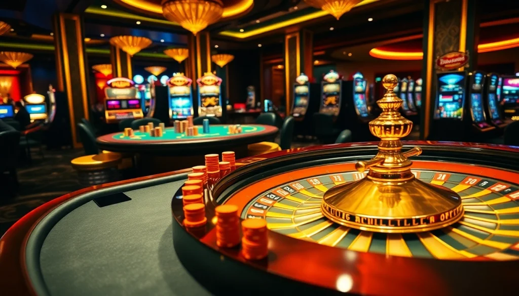 Players engaged in thrilling action at af88.com casino tables, highlighting luxury gambling experience.