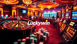 Experience thrilling gaming at Luckywin tel with vibrant casino visuals and engaging players.