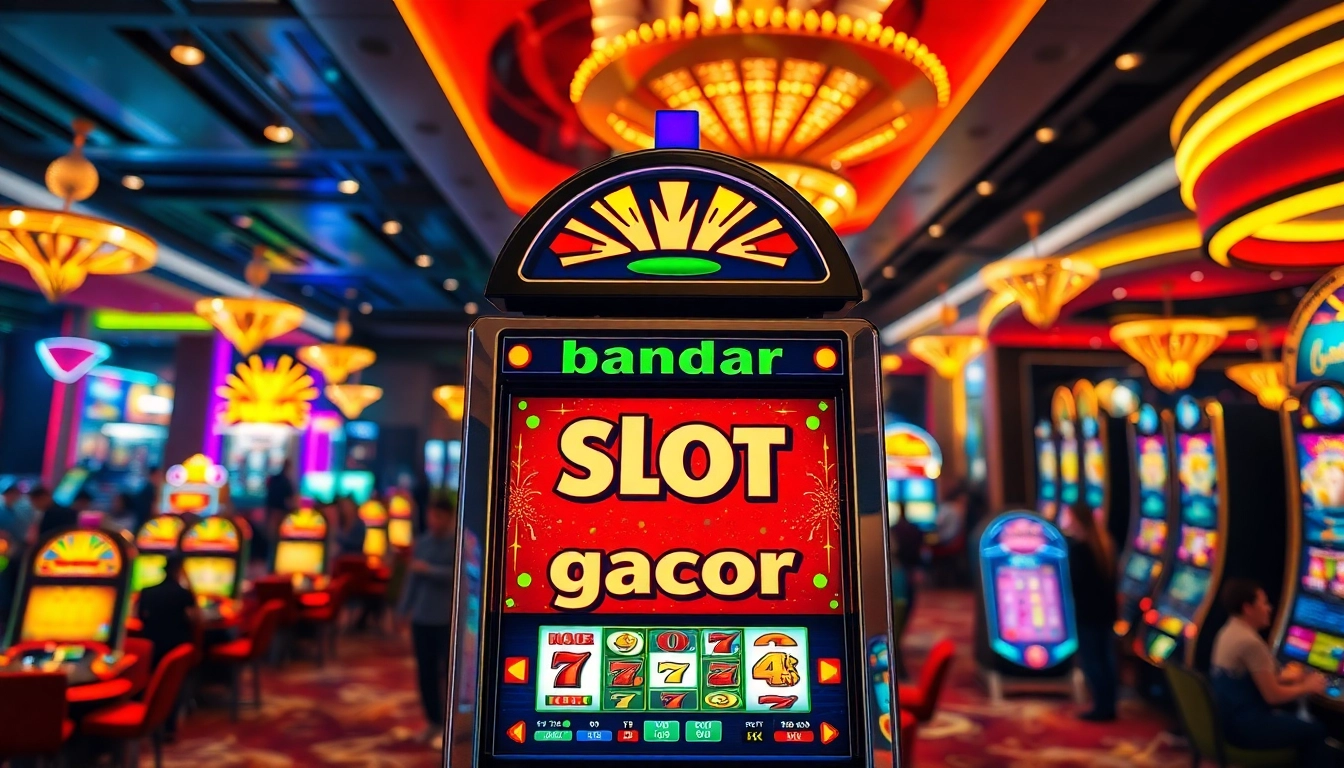 Menangkan hadiah menarik di bandar slot gacor pada mesin permainan yang cerah.