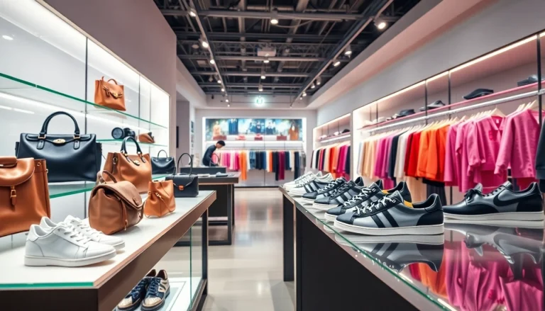 레플리카쇼핑몰의 세련된 상품들이 진열된 매장 모습