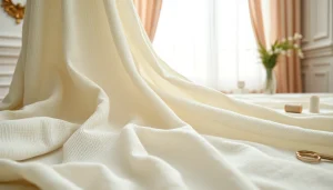 Linnen stof voor jurken met een elegante textuur en creatieve naaidetails.