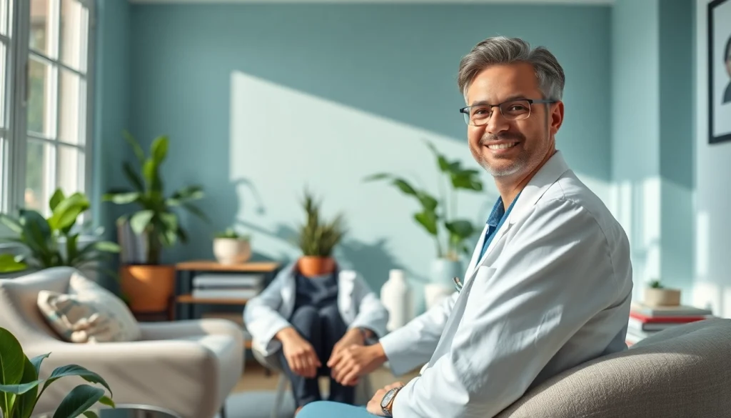 Providing personalized psychiatry care India in a tranquil setting with a warm psychiatrist.