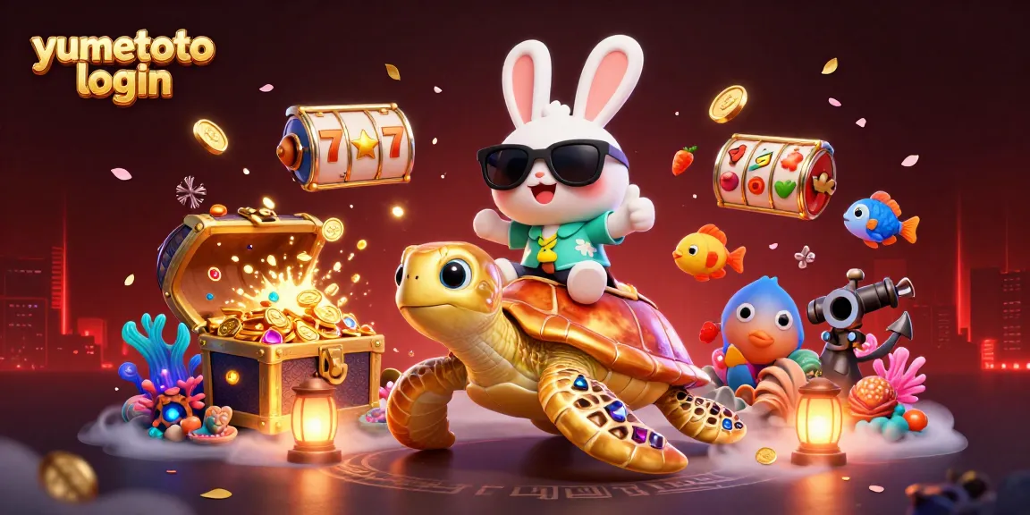 Login yumetoto dengan warna cerah saat bermain slot dalam ilustrasi 3D menarik dan penuh detail.