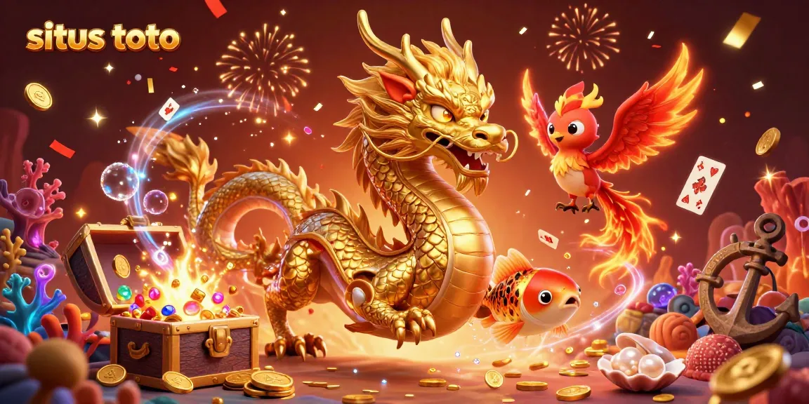 Experience the excitement of situs toto with dynamic casino-themed illustrations featuring vibrant characters.