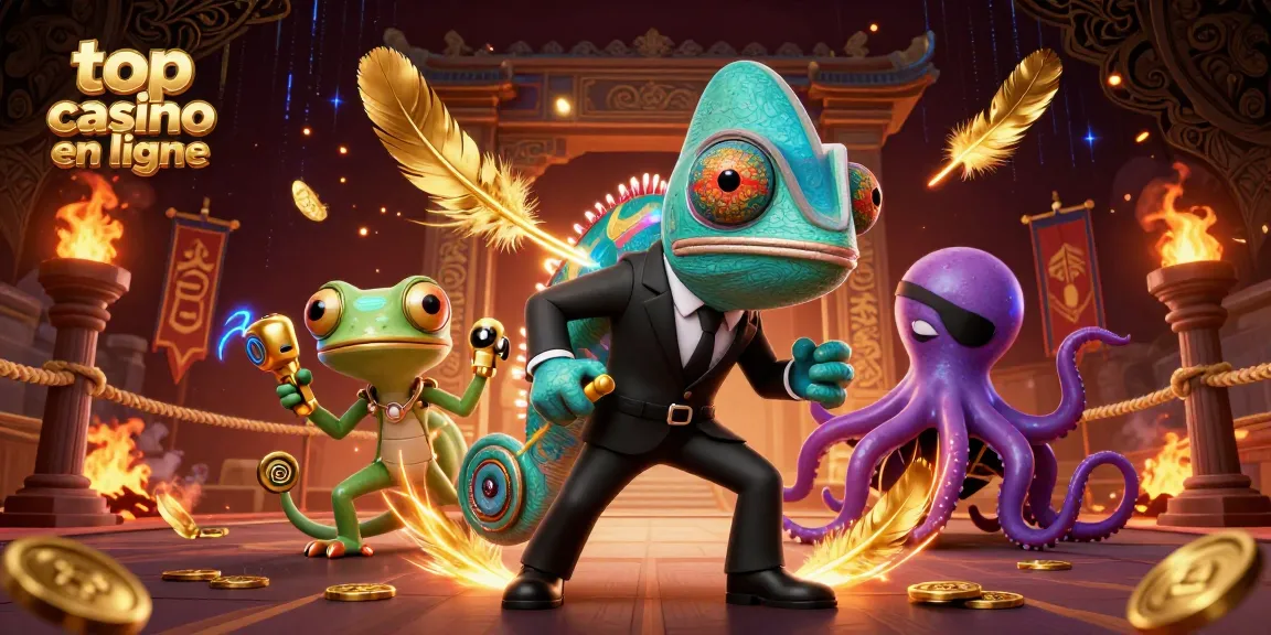 Découvrez le top casino en ligne avec un agent caméléon, un gecko technologique et un octopus.