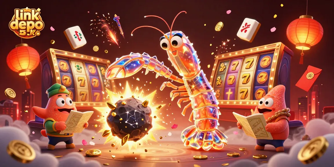 Spin and win with link depo 5k through dynamic 3D casino elements and vibrant characters.